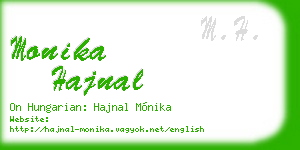 monika hajnal business card